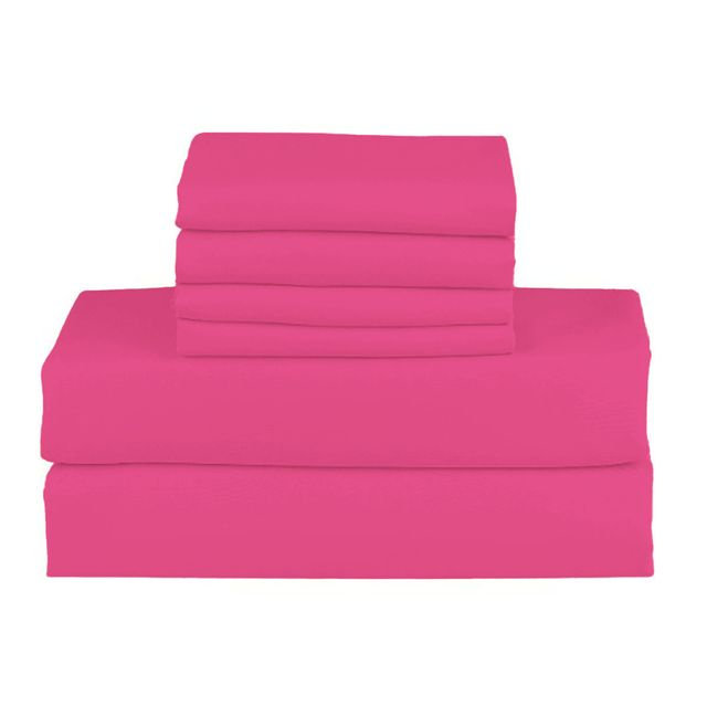 Hotel Luxurious Bamboo Blend Deep Pockets Breathable Cooling Bed Sheet Set 2000 Series, Full Sheet Set + 4 Pillowcases