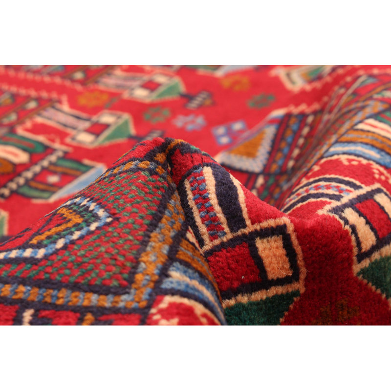 Teimani Red Rug 3'1" x 6'0"