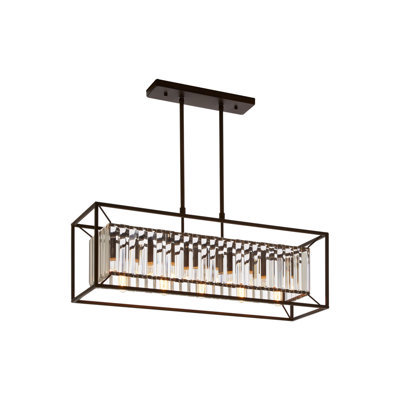 Birkley 5 - Light Brown Square/Rectangle Pendant