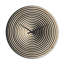 Horloge murale moderne en bois noir et blanc-63618268