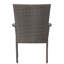 Chaise empilable en osier PE, 4 pièces