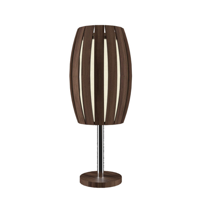 Barril Desk Table Lamp, American Walnut