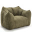 Fauteuil à billes confortable pour adultes en chenille avec mousse résistante pour le salon, la chambre à coucher, les jeux, la lecture et la télévision-130844440