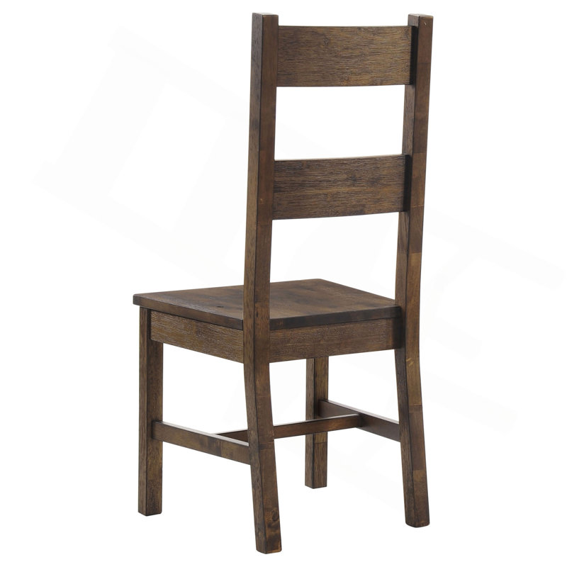 Ensemble de table de salle à manger rustique brun doré, 7 pièces : table, 6 chaises