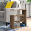 Saly Modern Side Table with Storage Shelves for Living Room-24384071