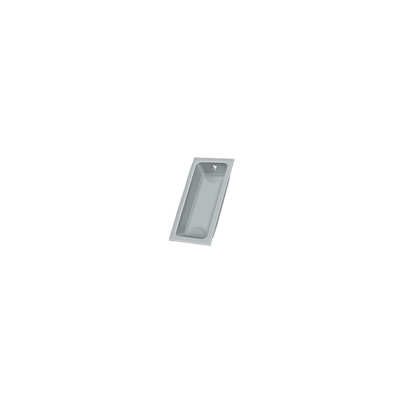 Flush Cup / Bin Pull, Brushed Chrome
