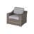 Stylish Rattan Wicker Fully Assembled 3-Person Seating Group With Plush Cushions – Perfect For Outdoor Relaxation