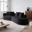 Canapé modulaire surdimensionné moderne en chenille avec sièges très profonds et larges, 4 coussins décoratifs et une combinaison gratuite pour le salon et la chambre à coucher-1148963611-1148963609
