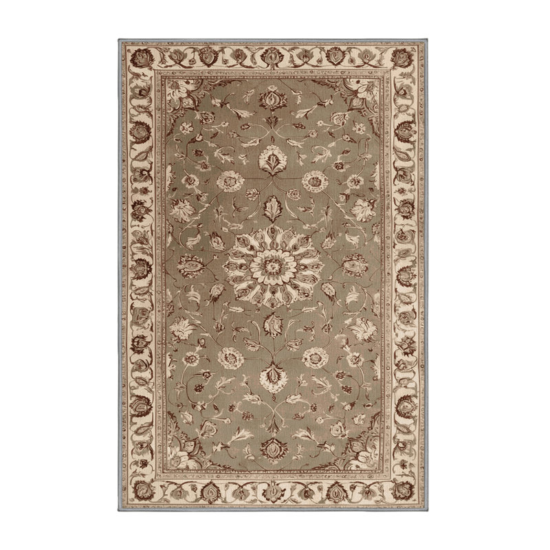 Machine Washable Persian Gray Area Rug, Rectangle 2' x 3'
