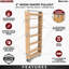 Organisateur de garde-manger escamotable en bois avec fermeture en douceur-102673815