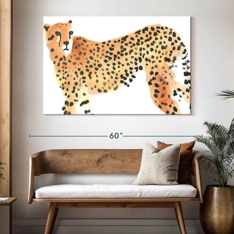 Majestic Cheetah II, H 34 po x l 51 po