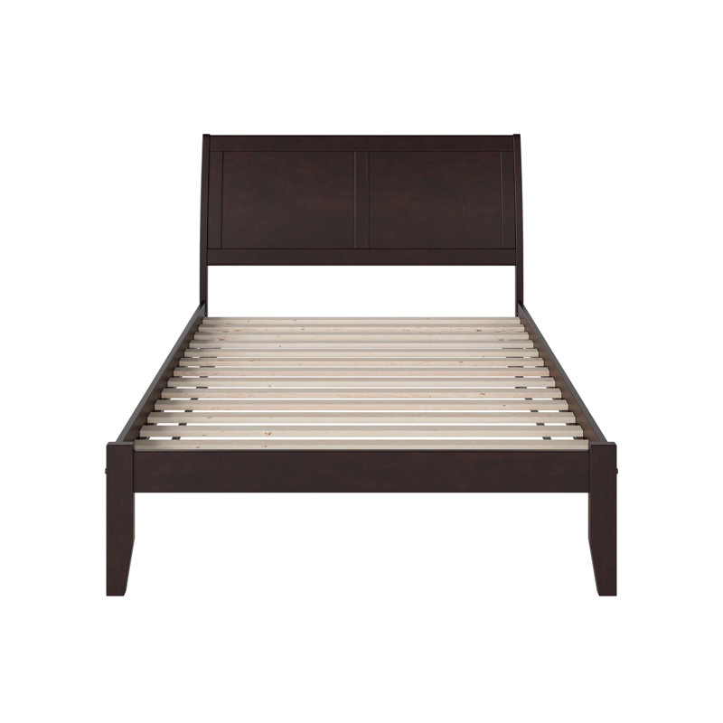  Fitzsimmons Solid Wood Sleigh Platform Bed, Espresso, Full