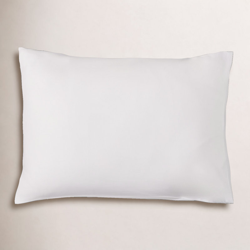 Danfield Cotton Sateen Duvet Cover Set, White, Full / Queen Duvet Cover + 2 Pillow Shams