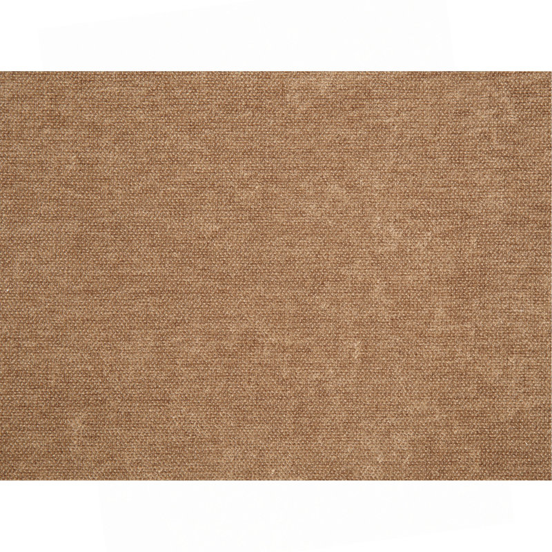 Ensemble de 2 chaises d'appoint en chenille et chêne chocolat Zoey