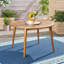 Table de salle à manger 47,25 po ronde en bois d'acacia avec finition teck