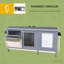Wooden Pet House,Small Animal Cage Rabbit Hutch
