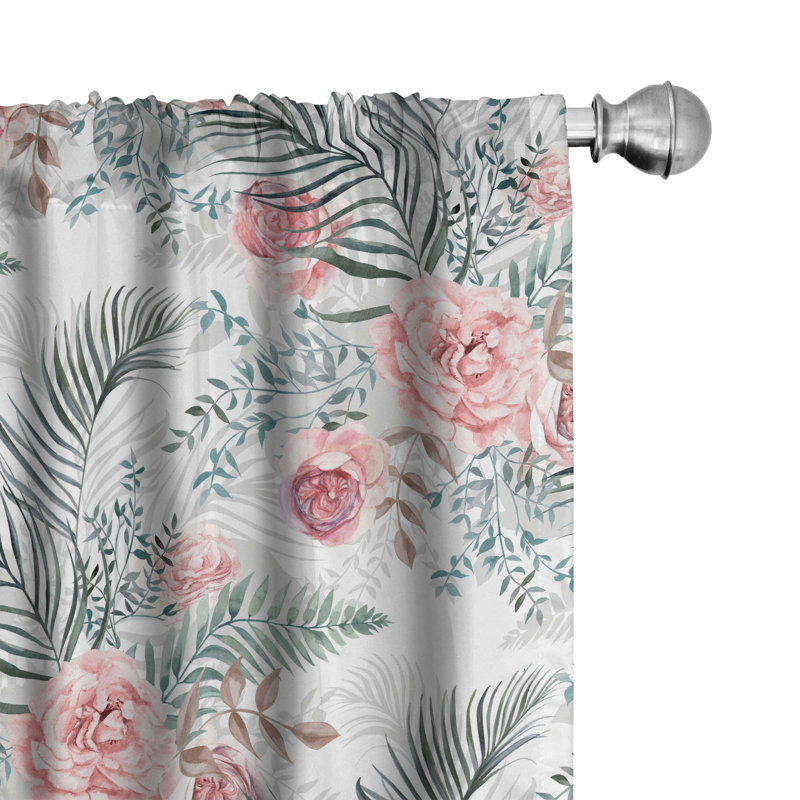 Semi Sheer Curtain Pair, 28" W x 84" L