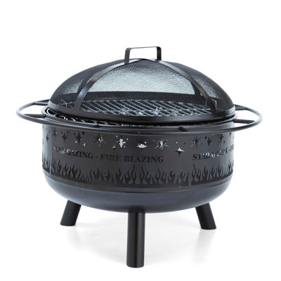"Fire Blazing" Wood Burning Firepit