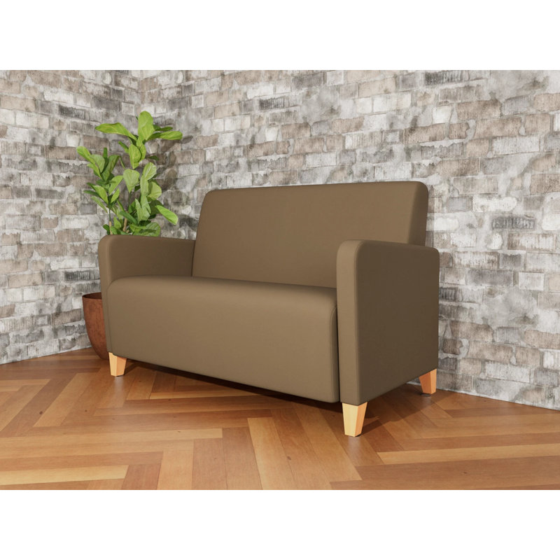 Causeuse de réception Ravenna, Bois naturel, Patriot Plus taupe