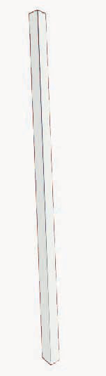 Post for Single Sided Community Board, White