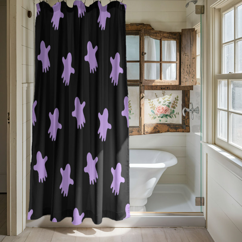 Rideau de douche standard 1 pièce Witchy Fun, H 74 po x l 71 po