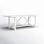 Avalynne Rectangular Metal Outdoor Dining Table With Umbrella Hole , 84'' in. W 38'' in. D