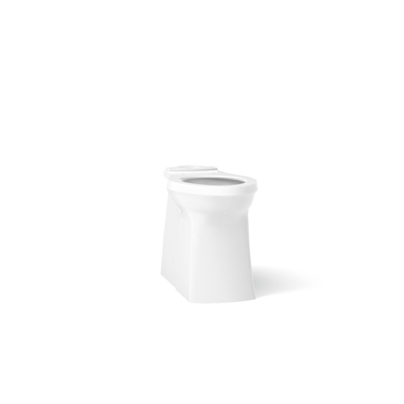 Corbelle Tall Elongated Toilet Bowl With Skirted Trapway, White