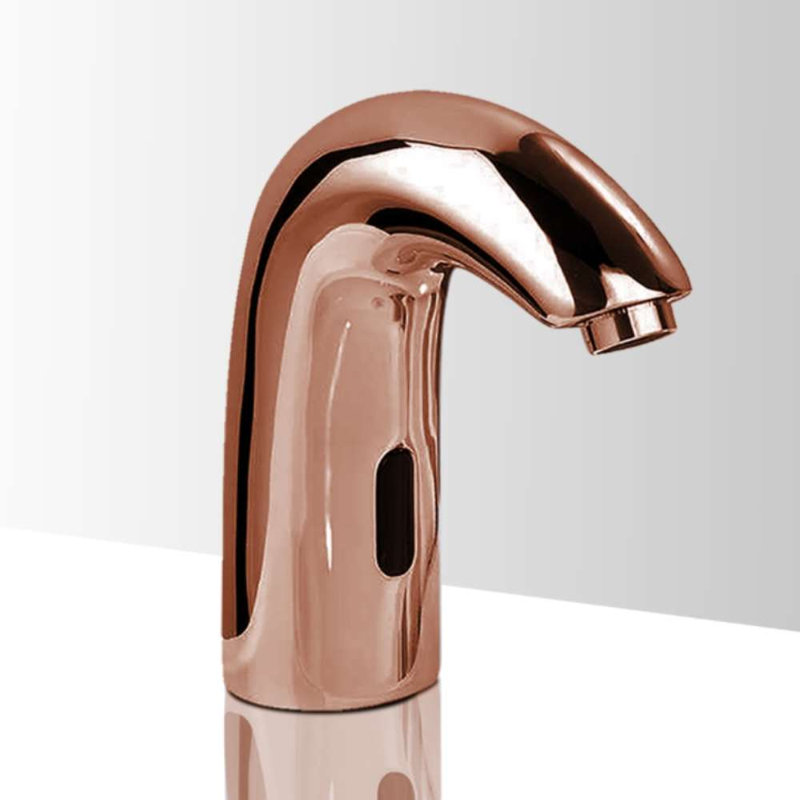 Robinet à capteur automatique commercial Rose Gold