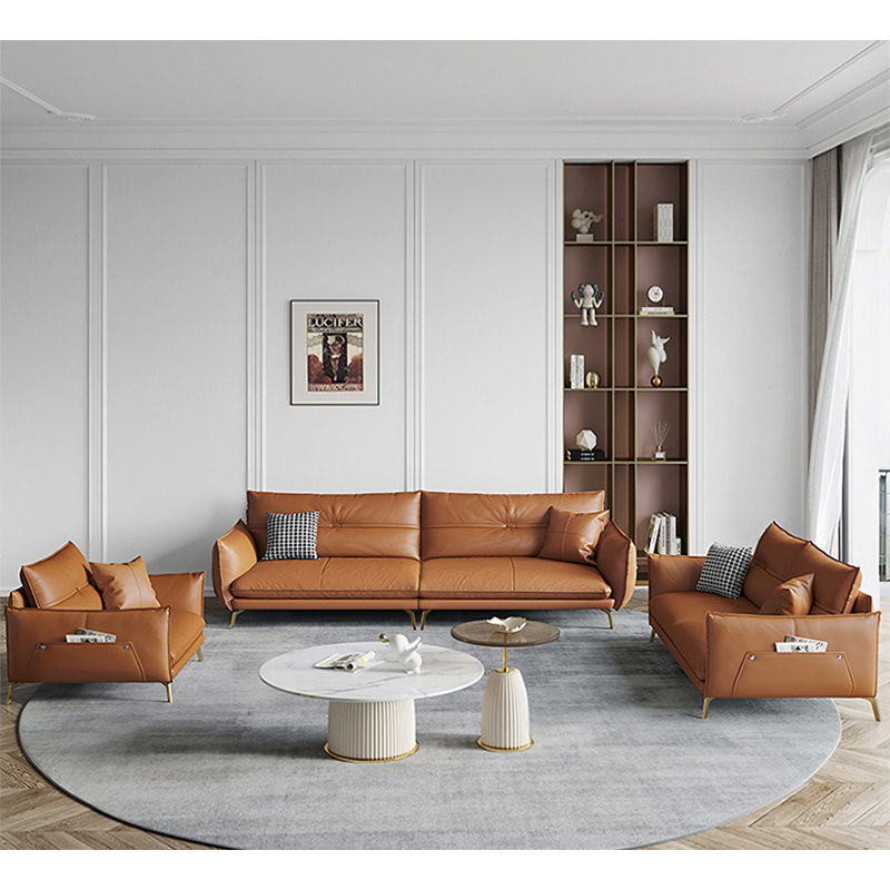 Leather Configurable Living Room Set