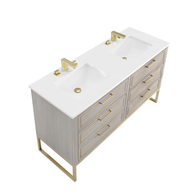 Ensemble de meuble-lavabo double 60 po Markham