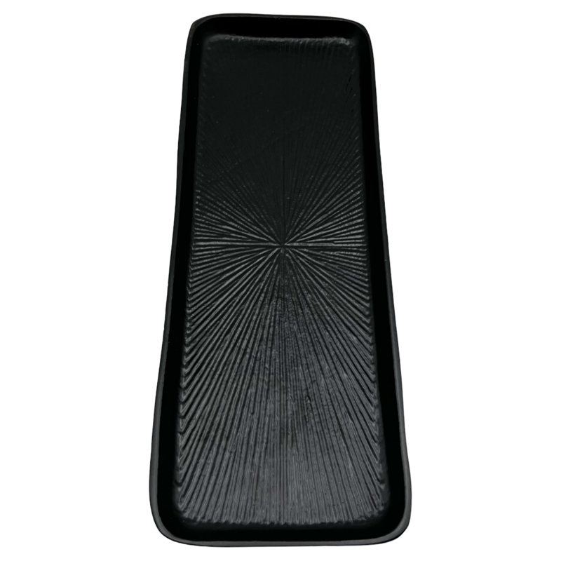 Nellir Tray, Black, 1" H x 17.5" W x 5.5" D