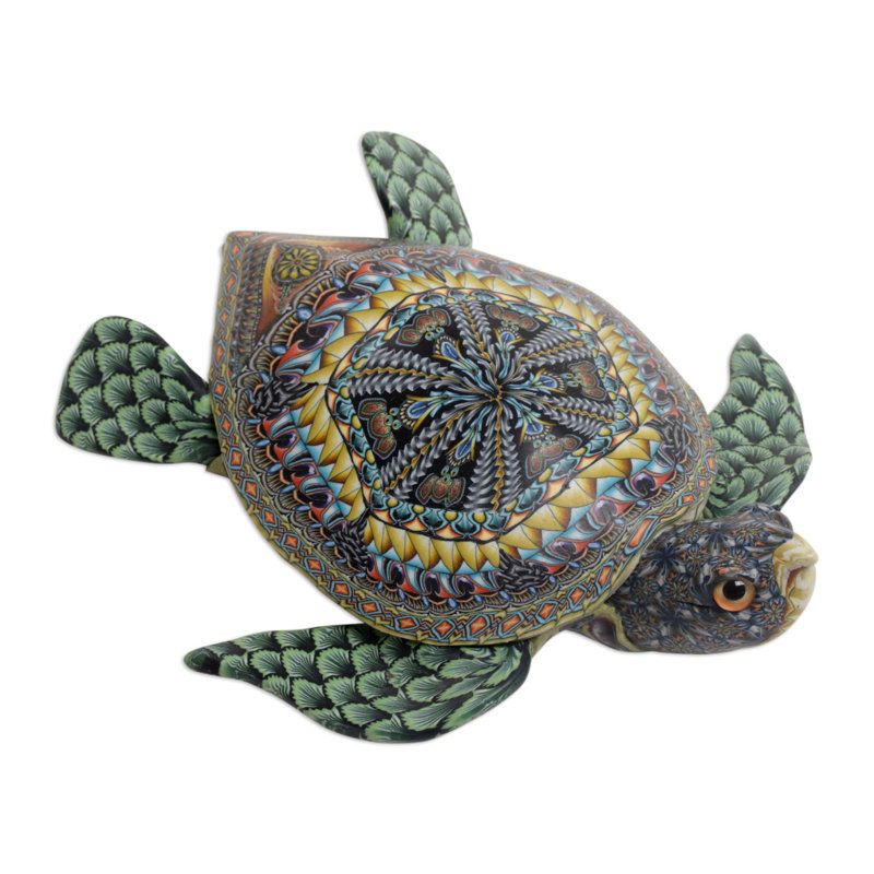 Sculpture vibrante de tortue de mer