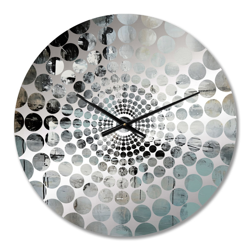 Winika - Horloge murale peinture abstraite, Petit