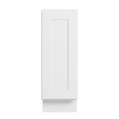Modern Shaker Kitchen Base Cabinet, Solid Birch Frame & Plywood Box, Soft-Close Slides & Hinges, Modular Sizes for Custom Layout(12”–42”)