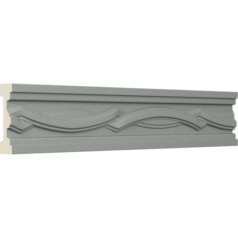 Primed White Polyurethane Decorative Chair Rail Moulding Set