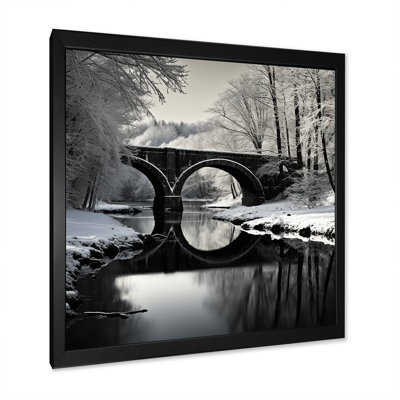 «Bridges Winter Scenery» sur toile