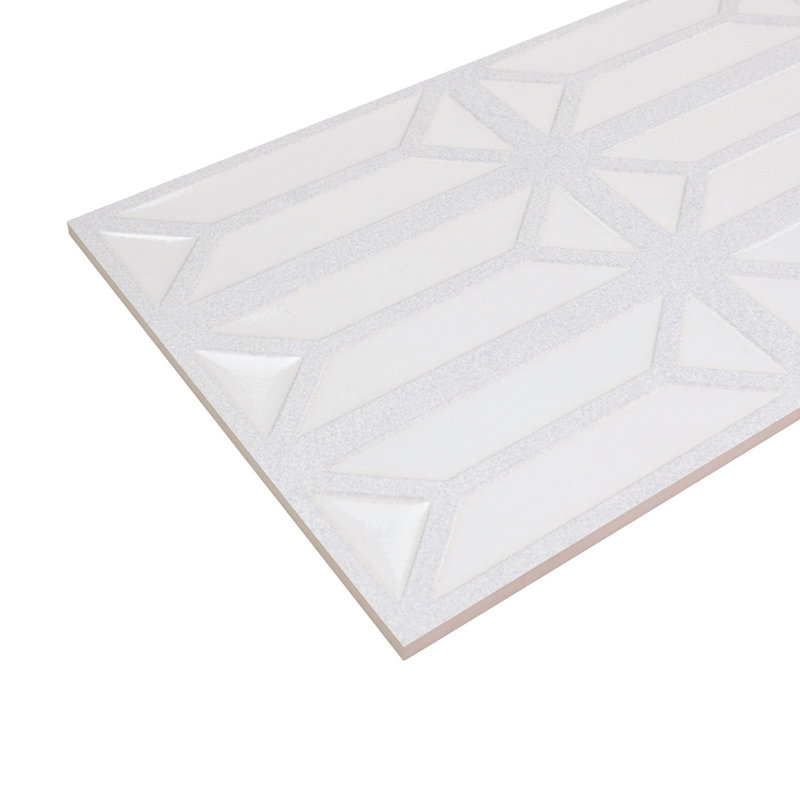 Treillis 12 po x 36 po  Carrelage mural en céramique à texture géométrique, Lustre