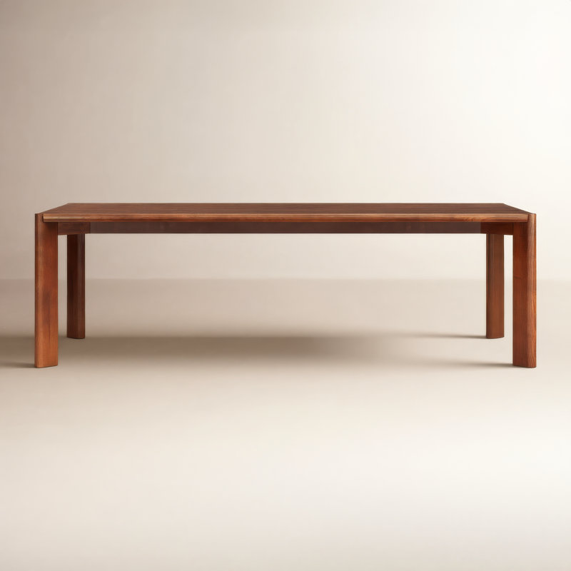 Leola Ash Solid Wood Dining Table,  Brown
