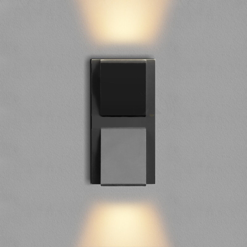 Bohden Black 14cm H Integrated LED Outdoor Flush Mount, 1 Light