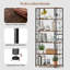 180cm H x 80cm W Metal Etagere Bookcase-108915031