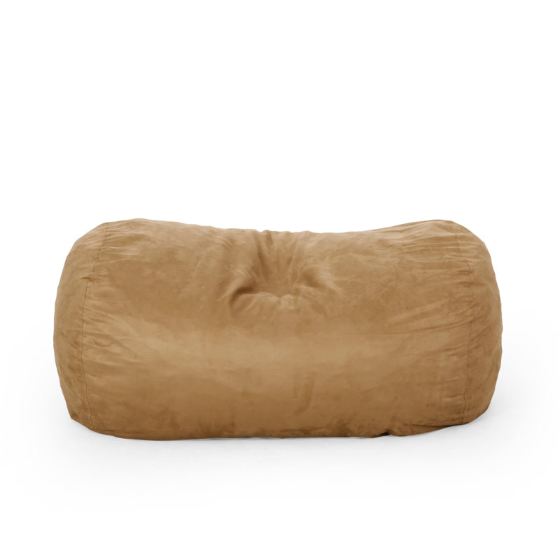 Pouf cylindrique en microfibre 6,5 pieds Potrero