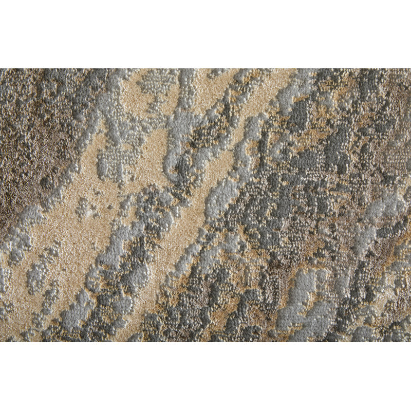 Carbry Abstract Indoor Rug, Rectangle 7'9" x 10'