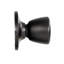 Faux bouton de porte tulipe traditionnel noir mat, placard non verrouillable et porte française, paquet de 6