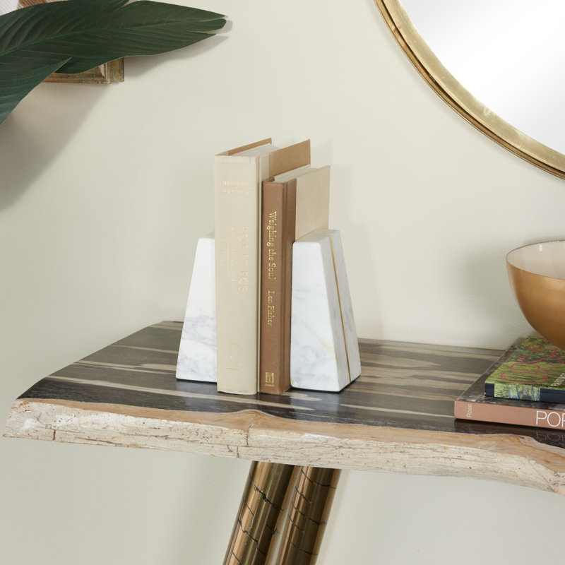Serre-livres CosmoLiving par Cosmopolitan, Blanc