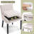 Corduroy Upholstered Solid Wood Dining Chair Side Chair (Set of 6)-105356785