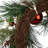 24"D Christmas Lit Frosted Ball Berry Holly Pine Pinecone Wreath With Lights