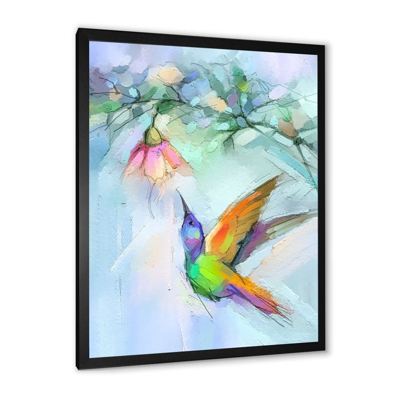 Papillon abstrait - Peinture, Cadre photo noir, H 20 po x l 12 po x P 1 po