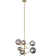 6 - Light Dimmable Sputnik Modern Linear Chandelier