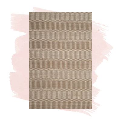 Amritpal Hand Loomed Bamboo And Viscose Geometric Rug