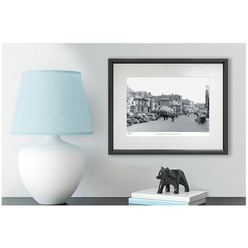 Salisbury, New Canal C1955 - Single Picture Frame Print, 40cm H x 50cm W x 2.3cm D